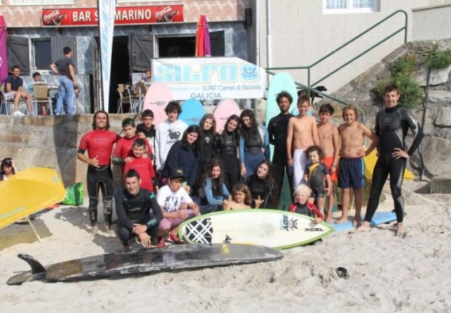 Grupo de alumnos del campamento